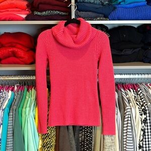 Forenza coral pink long sleeve turtleneck sweater size XS